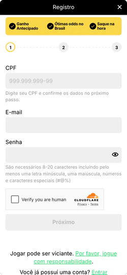 Interface inicial do KTO App